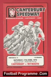 Canterbury Speedway v Weymouth 1978