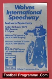 Wolves Wolverhampton Speedway v Coventry 1979