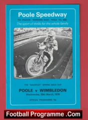 Poole Speedway v Wimbledon 1978