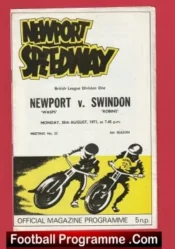 Newport Speedway v Swindon 1971
