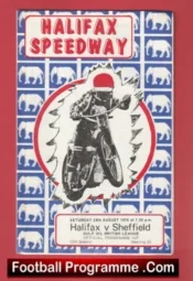 Halifax Speedway Speedway v Sheffield 1976