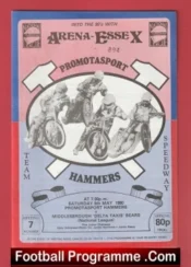 Halifax Speedway Speedway v Middlesbrough 1990