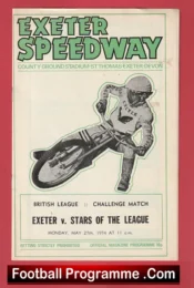 Exeter Speedway v Stars Of The League 1974 – Mauger Boocock