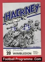 Hackney Speedway v Wimbledon 1976