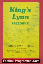 Kings Lynn Speedway v Poole 1975