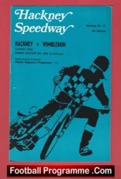 Hackney Speedway v Wimbledon 1969