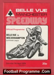 Belle Vue Speedway v Wolves Wolverhampton 1979