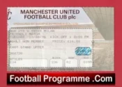 Manchester United v Inter Milan 1996 – Football Match Ticket