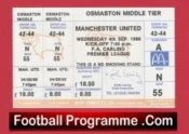 Derby County v Manchester United 1996 – Football Ticket