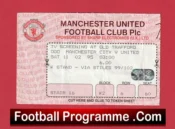 Manchester United v Manchester City 1995 – Ticket Beam Back OT