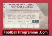 Manchester United v Manchester City 1996 – Beam Back Ticket OT