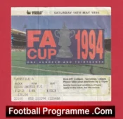 Manchester United v Chelsea 1994 – FA Cup Final Match Ticket