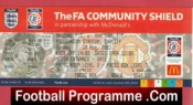 Manchester United v Arsenal 2003  – Community Shield Football Ticket