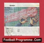 Manchester United v Aston Villa 1994 – League Cup Final Ticket