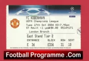 Manchester United v Copenhagen 2006 – Football Ticket