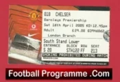 Manchester United v Chelsea 2005 – Football Ticket