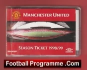 Manchester United Man Utd Season Ticket Book LMTB 1998 1999 Treble