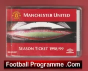 Manchester United Man Utd Season Ticket Book LMTB 1998 1999 Treble