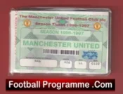 Manchester United Man Utd Season Ticket Book LMTB 1996 1997