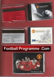 Manchester United Man Utd Season Ticket Book LMTB Collection X 10