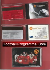 Manchester United Man Utd Season Ticket Book LMTB Collection X 10