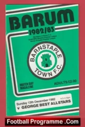 Barnstaple Town v George Best All Stars 1982 – Friendly Game
