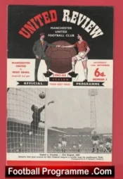 Manchester United v WBA 1963 – George Best Debut First Game + Token Sheet
