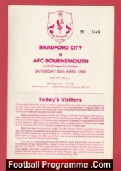 Bradford City v Bournemouth 1983 – George Best