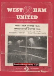West Ham United v Manchester United 1957 – Youth Cup Final