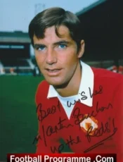 Manchester United Martin Buchan Autographed Signed Man Utd