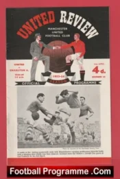 Manchester United v Charlton Athletic 1954 – Man United Programme