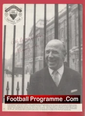 Manchester United Matt Busby Autograph Signed Picture Man Utd