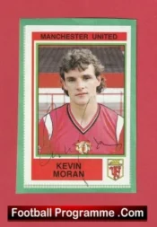 Manchester United Kevin Moran Autograph Signed Football Sticker Man Utd