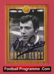 Manchester United David Sadler Autograph Signed Football Card Man Utd
