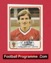 Manchester United Steve Coppell Autographed Signed Football Card Man Utd