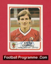 Manchester United Steve Coppell Autographed Signed Football Card Man Utd