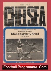 Chelsea v Manchester United 1973 – Bobby Charlton Final Game Man Utd