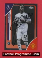 Manchester United Sekou Kone Autograph Signed Football Card Man Utd