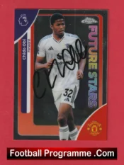 Manchester United Chido Obi Autograph Signed Football Card Man Utd