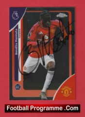 Manchester United Bendito Mantato Autograph Signed Football Card Man Utd