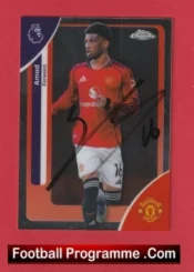 Manchester United Amad Autograph Signed Football Card Man Utd