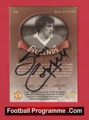 Manchester United Steve Coppell Autographed Signed Football Card Man Utd