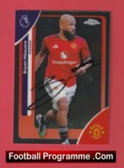 Manchester United Bryan Mbeumo Autographed Signed Football Card Man Utd