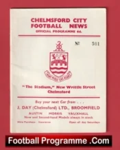 Chelmsford City v Southern League 1962 – Old Football Programme