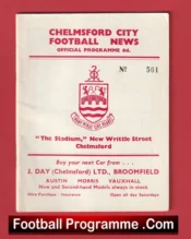 Chelmsford City v Southern League 1962 – Old Football Programme