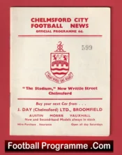 Chelmsford City v Wisebech Town 1963