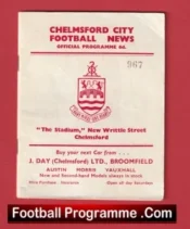 Chelmsford City v Rugby Town 1962