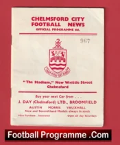 Chelmsford City v Rugby Town 1962
