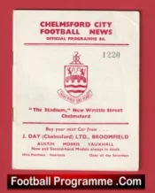 Chelmsford City v Hastings United 1962