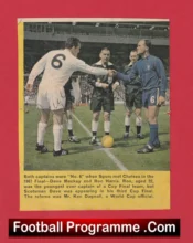 Chelsea v Tottenham 1967 Cup Final Signed Picture Ron Harris + Dave Mackay